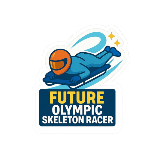 Future Olympic skeleton racer - sticker