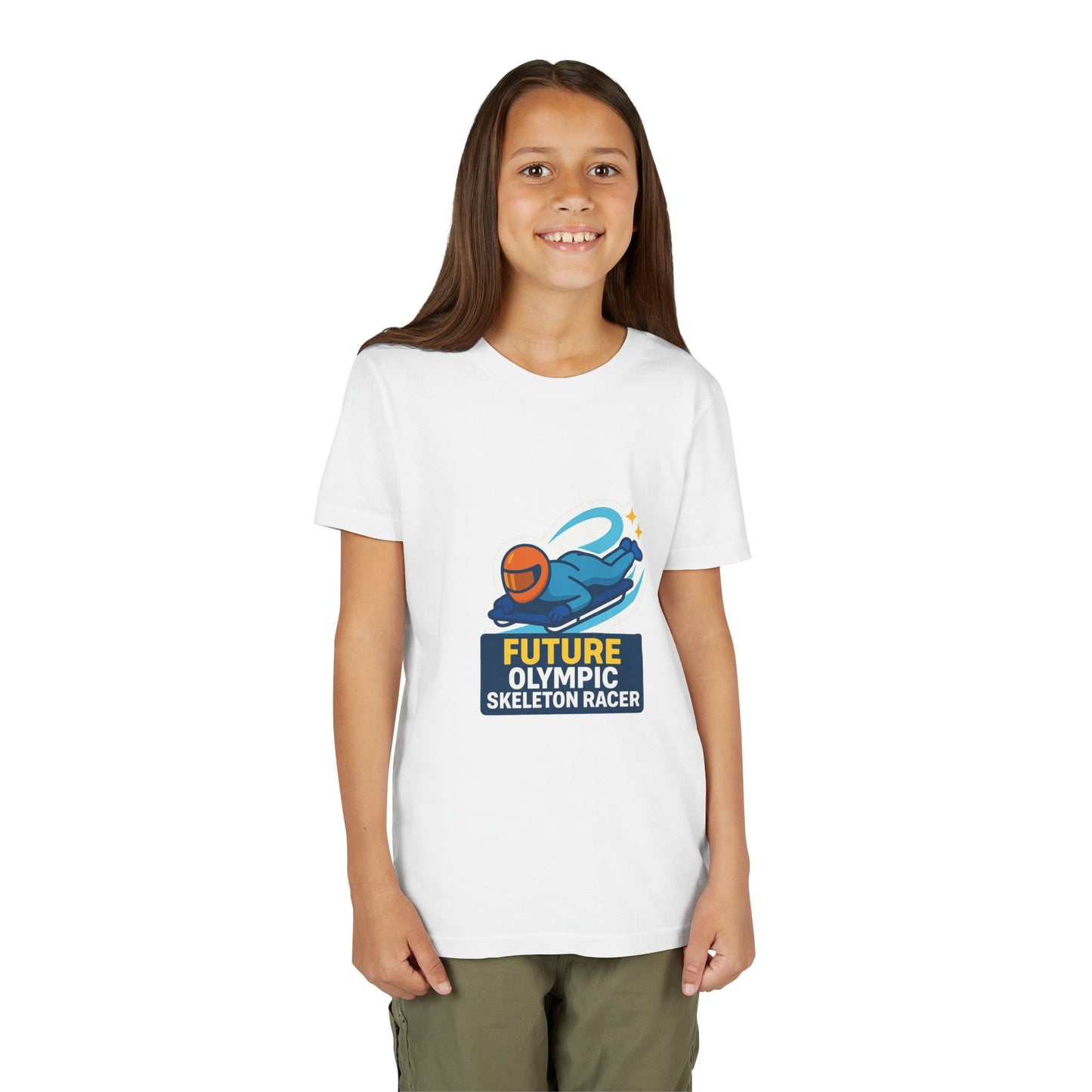 Future Olympic Skeleton Racer kids t-shirt