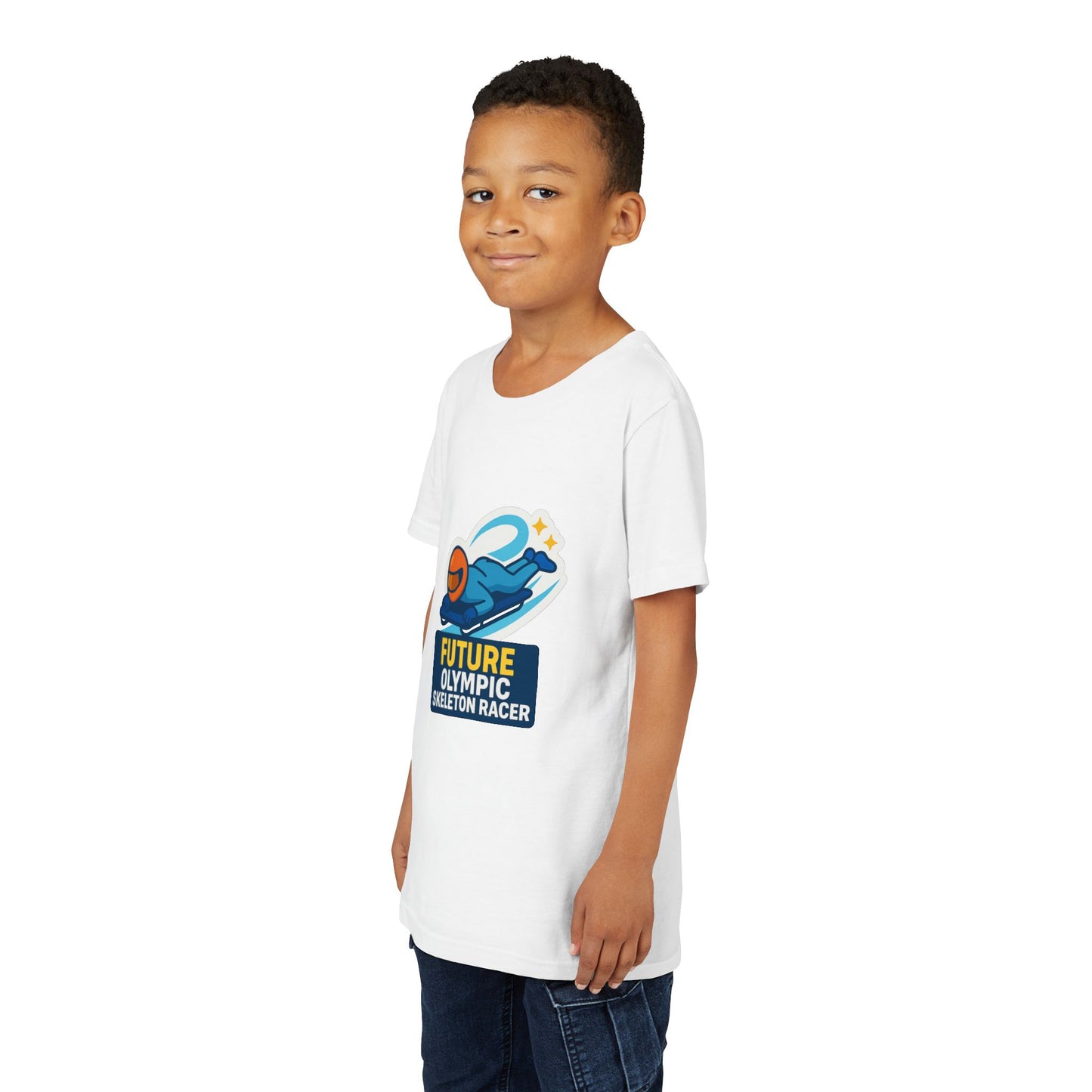 Future Olympic Skeleton Racer kids t-shirt